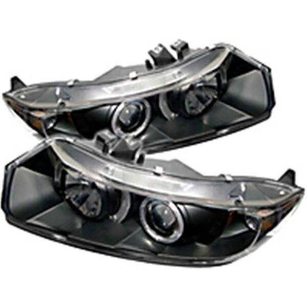 Spyder Honda Civic 2006-2008 2 Door Projector Headlights - Black S2Z-5010780